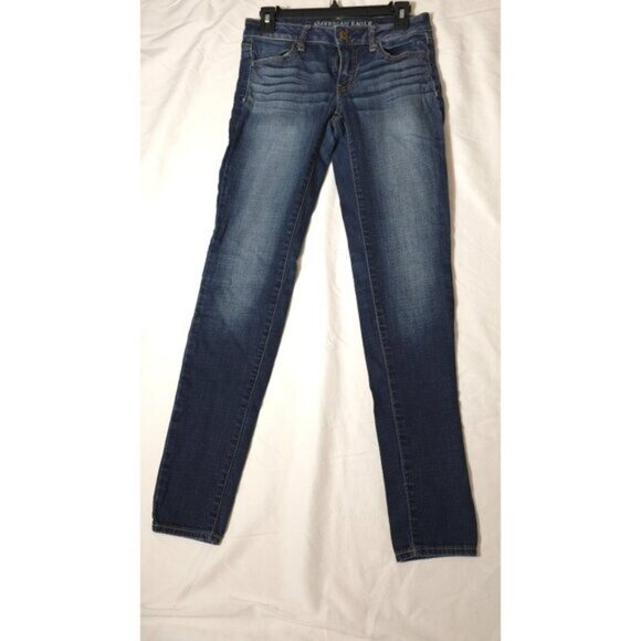 AE Super Stretch Denim Jegging Wmns Sz 2 Long - Picture 6 of 7